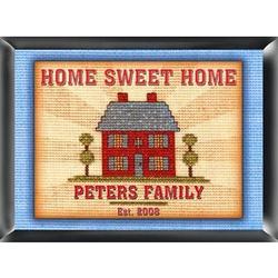 Personalized Home Sweet Home Needlepoint Sign