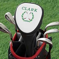 Embroidered Performance Golf Crest Club Cover with Tee Holder