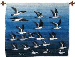 Seagull Sky Wool Tapestry
