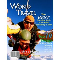 World Travel Personalized Magazine Cover