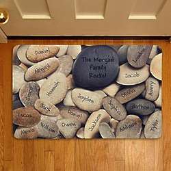 Personalized Family Rocks Doormat