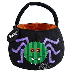Personalized Spider Halloween LED Treat Bag