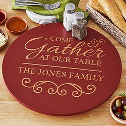 Personalized Gather at Our Table Lazy Susan