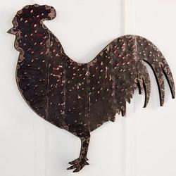 Recycled Metal Handmade Rooster Wall Art