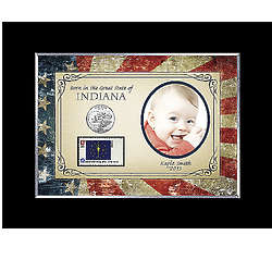 Personalized Born in The Great State Photo Frame