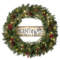30" Silent Night Christmas Wreath