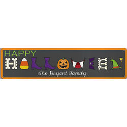 Personalized Halloween Wall Sign