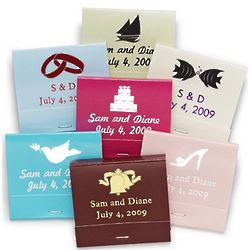 Personalized Matchbook Wedding Favors