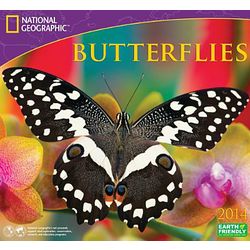 2014 National Geographic Butterflies Wall Calendar
