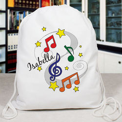Musical Notes Personalized Sports Bag