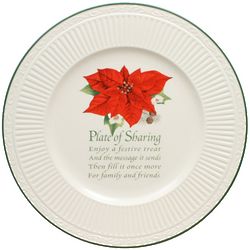 Italian Countryside Poinsettia Plate of Sharing