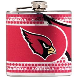 Arizona Cardinals 6-Ounce Flask with Metallic Graphics