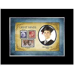 Personalized Great Minds Photo Frame with Stamps