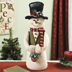 Standing Snowman with Ornament