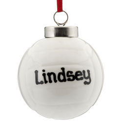 Personalized Volleyball Christmas Ornament