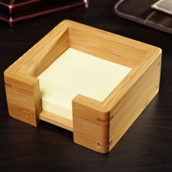 Go Green Bamboo Post It Note Holder