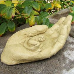 Sleeping Fairy In Hand Stone Garden Sculpture