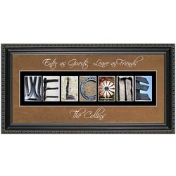 Welcome Personalized Photography Letter Framed Art Print
