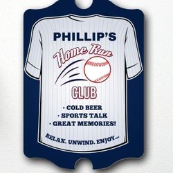 Home Run Club Personalized Wall Sign
