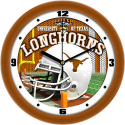 Texas Longhorns Helmet Wall Clock