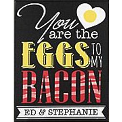 Personalized Like Eggs and Bacon Canvas Art
