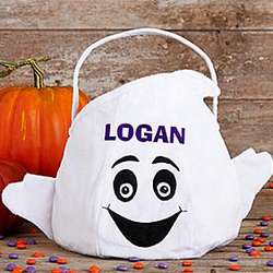 Personalized Scary 'N Soft Ghost Treat Bag