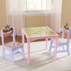 Girl's 3-Piece Teatime Table Set