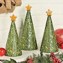 Decorative Resin Christmas Trees
