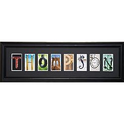 Personalized Colorful Alphabet Framed Print