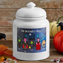 Personalized Spooky Family Treat Jar