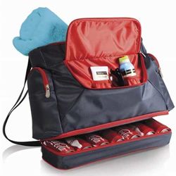 Red Microfiber Insulated Beach Tote/Cooler
