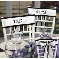 Mr. and Mrs. Chair Sash Set