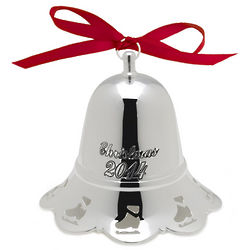 Silver Plated Musical Bell Ornament