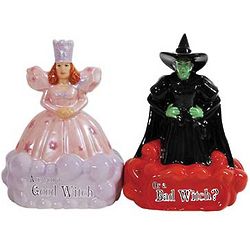 Good Witch/Bad Witch Salt & Pepper Shakers