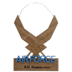 Personalized Air Force Christmas Ornament