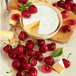 Cherries and Triple Creme Brie Cheese