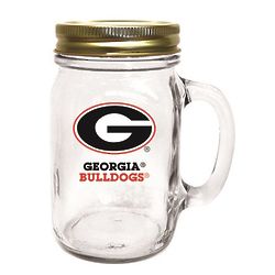 2 Georgia Bulldogs Mason Jar Mugs