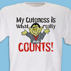 Cuteness Counts Personalized Youth T-Shirt