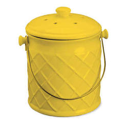 1 Gallon Lattice Design Ceramic Compost Crock