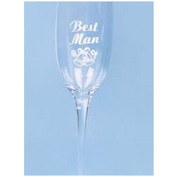 Best Man Champagne Flute