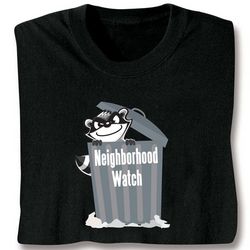Neighborhood Watch Raccoon T-Shirt