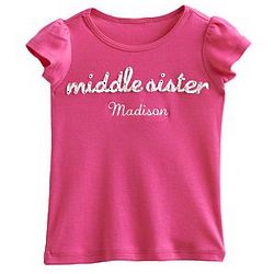 Personalized Middle Sister 24 Months T-Shirt