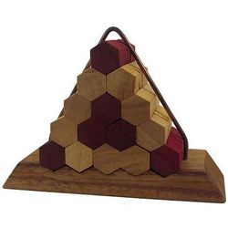 Beehive Pyramid Wooden Puzzle Brain Teaser