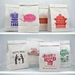 24 Fake-Out Take-Out Paper Lunch Bags