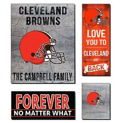 Personalized Cleveland Browns Love Mega Canvas Prints