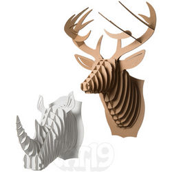 Cardboard Safari Animal Trophy