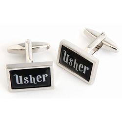 Usher Cufflinks with Personalized Case