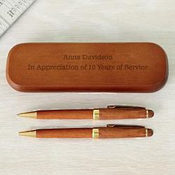 Personalized Executive Pen and Pencil Gift Set