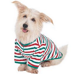 Holiday Stripe Pajamas for Dogs