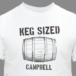 Personalized Keg Sized T-Shirt